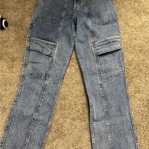 Abercrombie curve love 90s straight ultra high rise